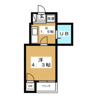 東都ハイム【4階】の間取り
