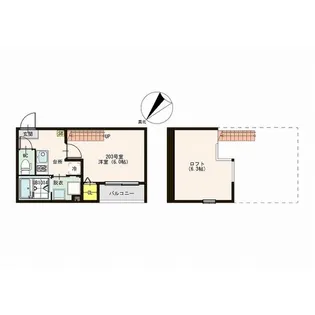 アリッサム東仙台【2階】の間取り