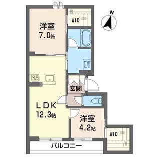 セレスティア【3階】の間取り
