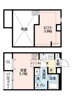 プランドール天台【1階】の間取り