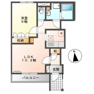 エクセレントヴュー米峰【1階】の間取り