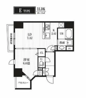 東京都千代田区神田西福田町【マンション】の間取り