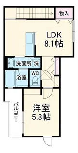 (仮称)クラージュ【2階】の間取り