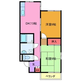 カサブランカ【1階】の間取り