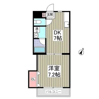 東京都世田谷区成城5【マンション】の間取り