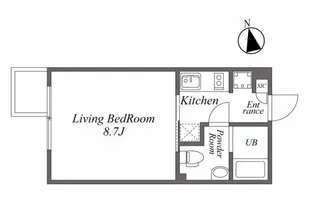 東京都港区白金3【マンション】の間取り