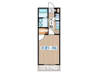 アヴァンセ高砂II【1階】の間取り