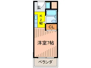 プレアール天神【1階】の間取り