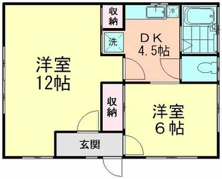 菅野コーポ【1階】の間取り