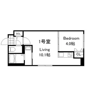 VivaceToyohira(ビバーチェ豊平)【1階】の間取り