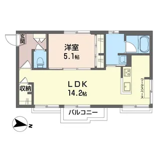 アネックス・しらさぎ B【1階】の間取り