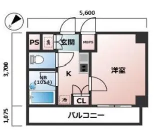 ルーブル蒲田南参番館【6階】の間取り