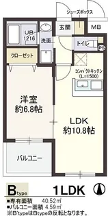 ホワイトハウス【3階】の間取り