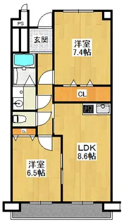 グランドレジデンス西宮【5階】の間取り
