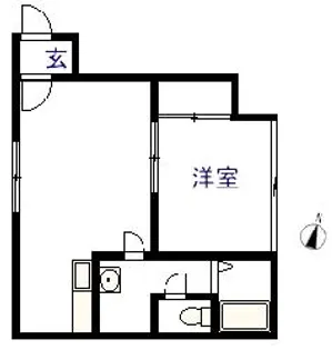 キャッスル本町【1階】の間取り