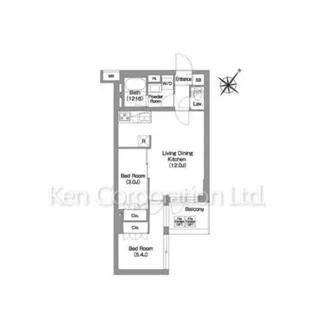 コンフォリア・リヴ渋谷本町【4階】の間取り