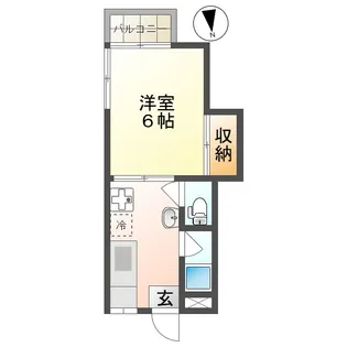 ナチュール片淵【1階】の間取り