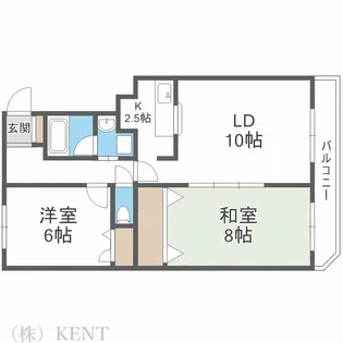 コスモB棟【3階】の間取り