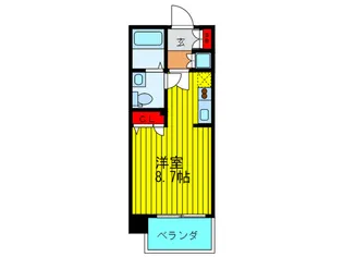 レジュ-ルアッシュ西天満【8階】の間取り