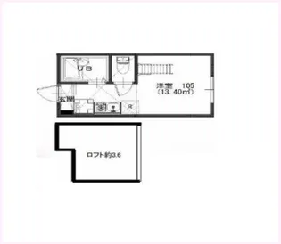 プライムテラス大和B棟【2階】の間取り