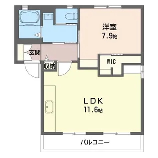ディアス諏訪 B【1階】の間取り