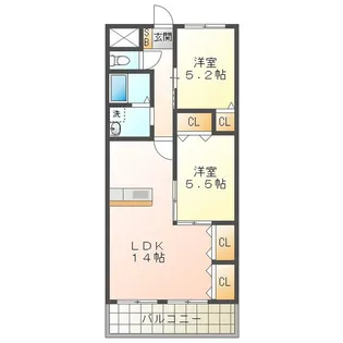 エミネンス【1階】の間取り