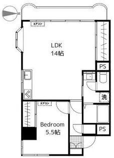 レピナールリサ【3階】の間取り