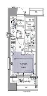 イニシアイオ西麻布【7階】の間取り