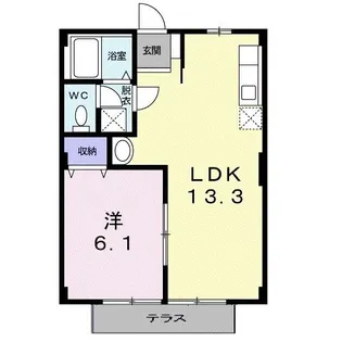 グリーンハイツ【1階】の間取り