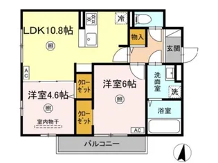 PREMILIFE石垣西【1階】の間取り