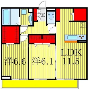 ハイピクチャー E棟【3階】の間取り