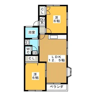 ハイム舞 A棟【2階】の間取り