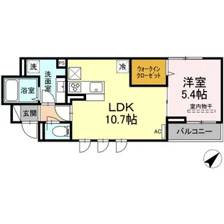 エクセリア上石原【1階】の間取り