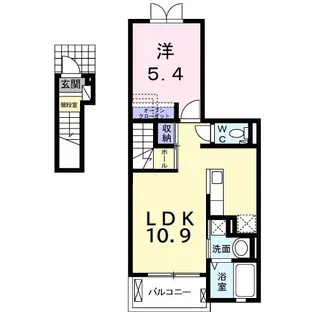 プラーンドル I【2階】の間取り