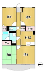 シャングリアマンション【3階】の間取り