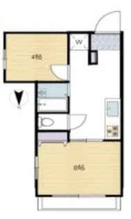 日神パレス東日暮里【4階】の間取り