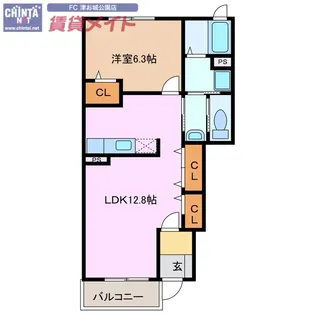 カーサ・中野 B棟【1階】の間取り