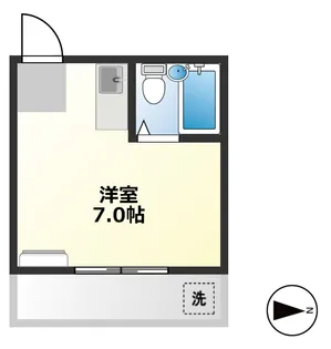 プチシャンブル紫野【3階】の間取り