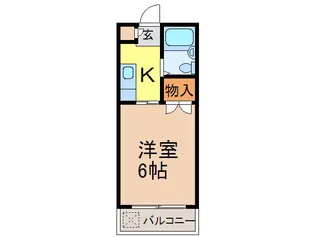 サンハイツ仲田【1階】の間取り
