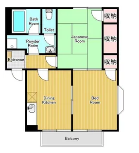 サニーパルII【2階】の間取り