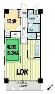 エス・バイ・エルマンション越谷【3階】の間取り