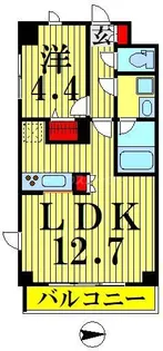 GENOVIA墨田文花skygarden【2階】の間取り