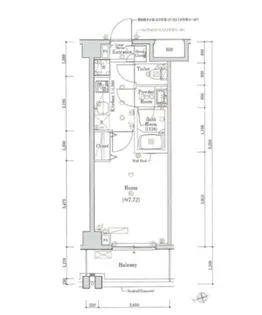 スカイコートグレイス調布【2階】の間取り