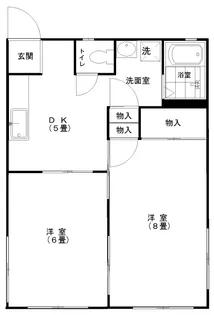 こうのハイツ【2階】の間取り