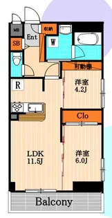 ディアコート【2階】の間取り