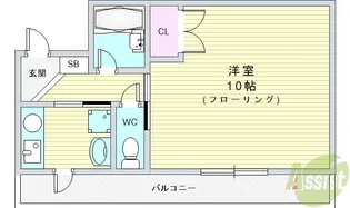 プレステージ天神IV【2階】の間取り
