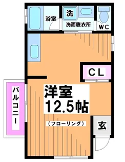 パティオK【2階】の間取り