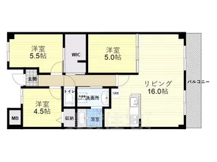 インプルーブ緑地公園【11階】の間取り