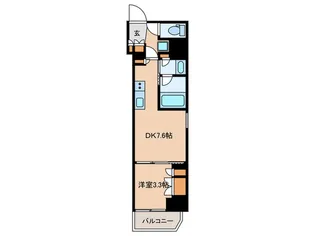 クレストコート新宿山吹【5階】の間取り