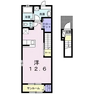 ウィステリア【2階】の間取り